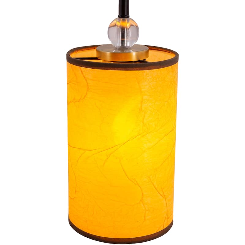 Autumn Modern Orange Single Light Pendant - 10.5"H x 5.25"W x 5.25"D