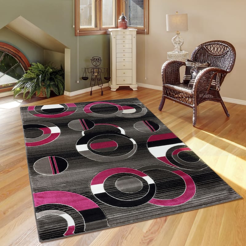 Orelsi Collection Abstract Area Rug