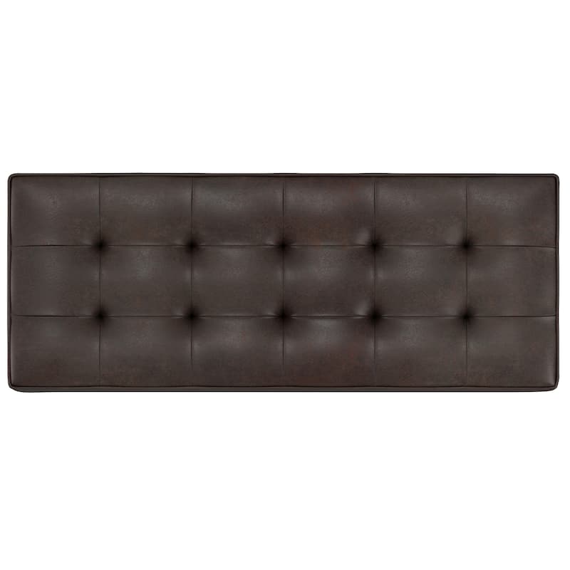 WYNDENHALL Essex 44 inch Wide Transitional Rectangle Ottoman Bench
