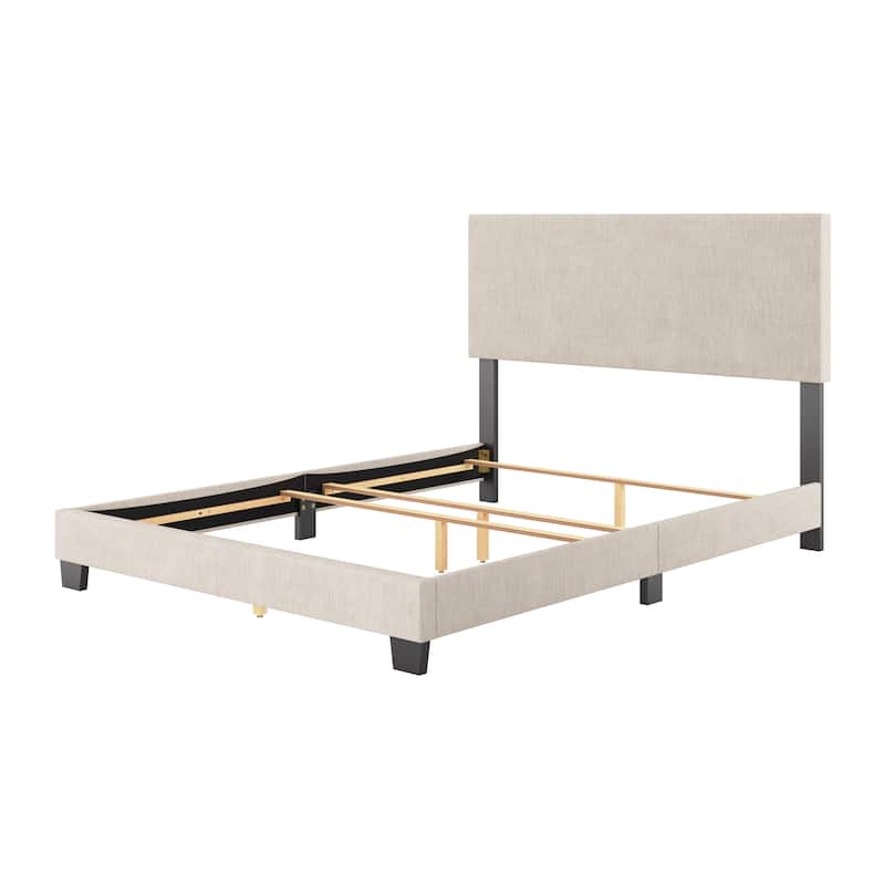 Celeste Modern Upholstered Bed, Box Spring Required