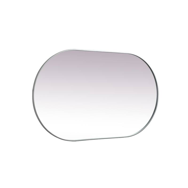 Indigo Home Metal Frame Oval Mirror 36x60 Inch