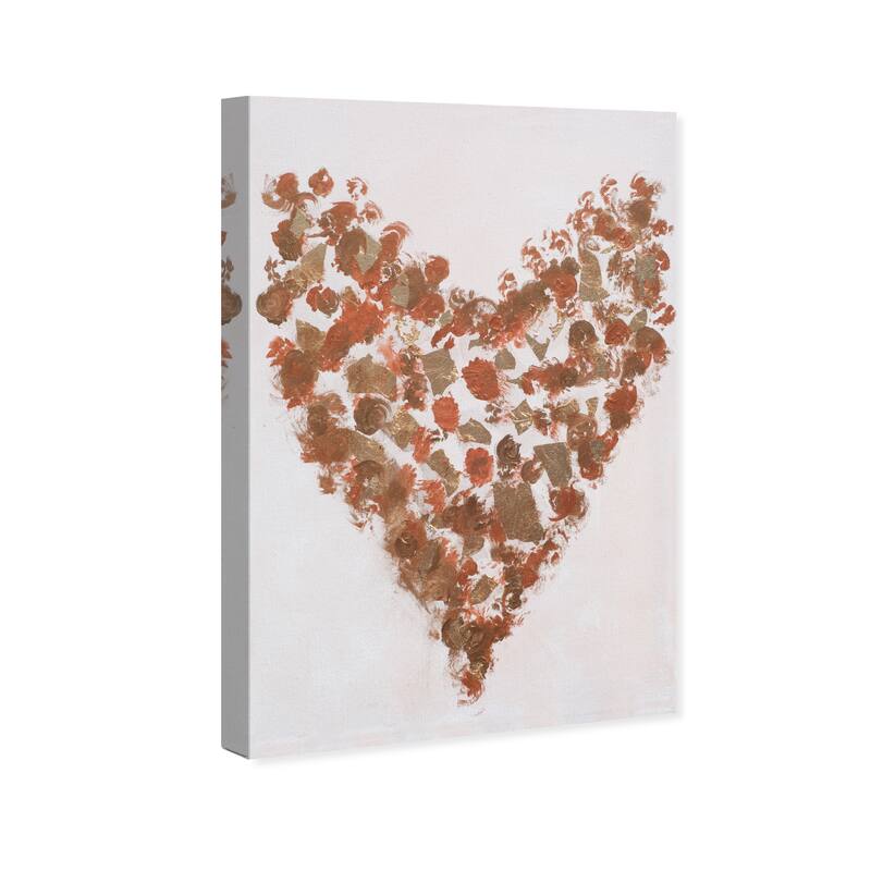 Wynwood Studio Canvas Symbols and Objects Drops Brown and Dark Brown Modern & Contemporary Wall Art Canvas Print