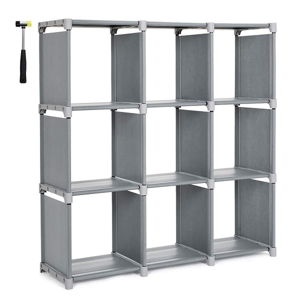9-Cube Organizer Storage Rack Shelf Cabinet Closet Shelves Household Furniture 