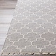 preview thumbnail 14 of 21, Hand-Woven Tegan Moroccan Trellis Reversible Area Rug Silver - 5' x 7' 6"