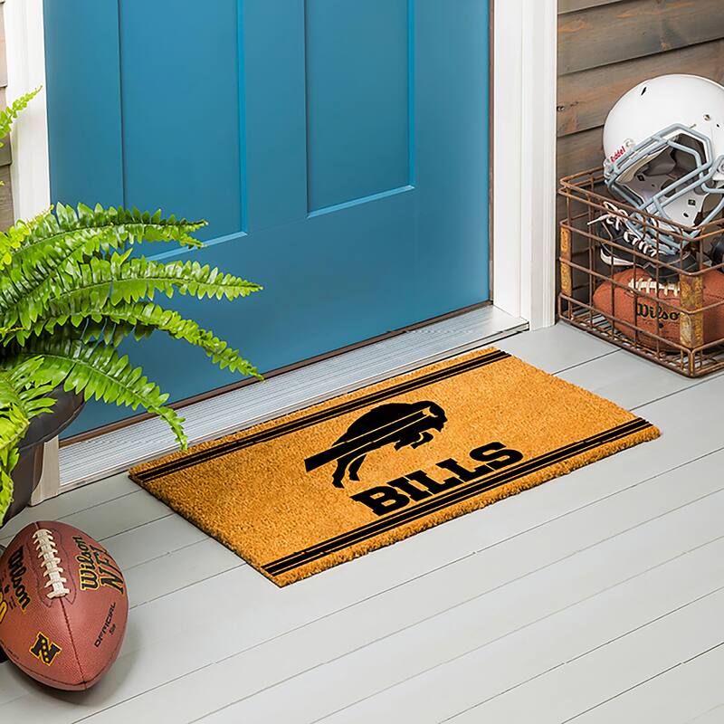 Buffalo Bills Monochrome Indoor/Outdoor Coir Door Mat - 28" x 16"