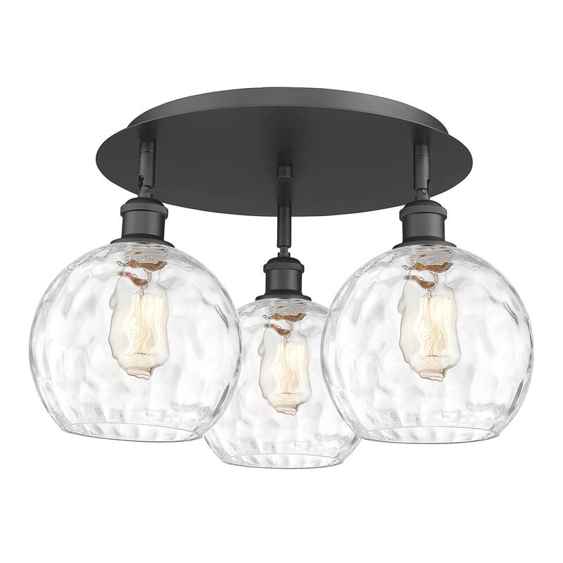 Innovations Lighting 516-3C-11-20 Athens Water Glass Flush Athens