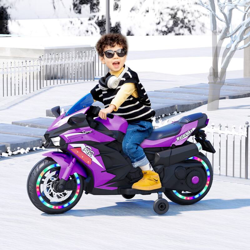 12V Kids Ride on Motorcycle, Electric Kids Motorcycle, Battery Powered Motorcycle for 3-6Years Old