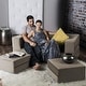 preview thumbnail 46 of 114, Jaxx Zipline Convertible Queen-size Sleeper Loveseat and Ottoman Set