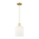 preview thumbnail 20 of 81, Innovations Lighting Endless Possibilities Arcadia - Bridal Veil - 1 Light 8" Cord Hung Mini Pendant Gloss White/Satin Gold