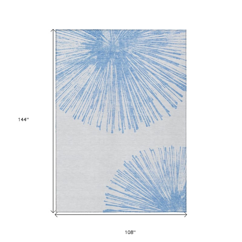 HomeRoots Abstract Transitional Rectangle Outdoor Rug