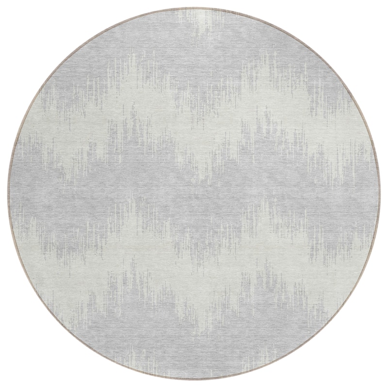 Machine Washable Indoor/ Outdoor Chantille Chevron Modern Rug
