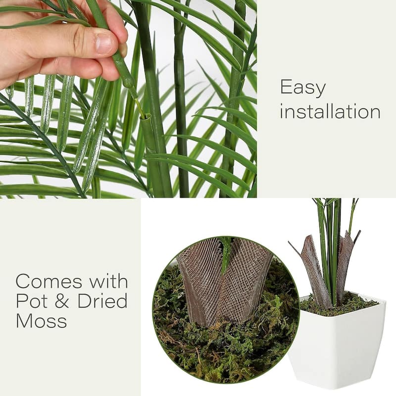 Faux Areca Palm Plants for Indoor Home Decor