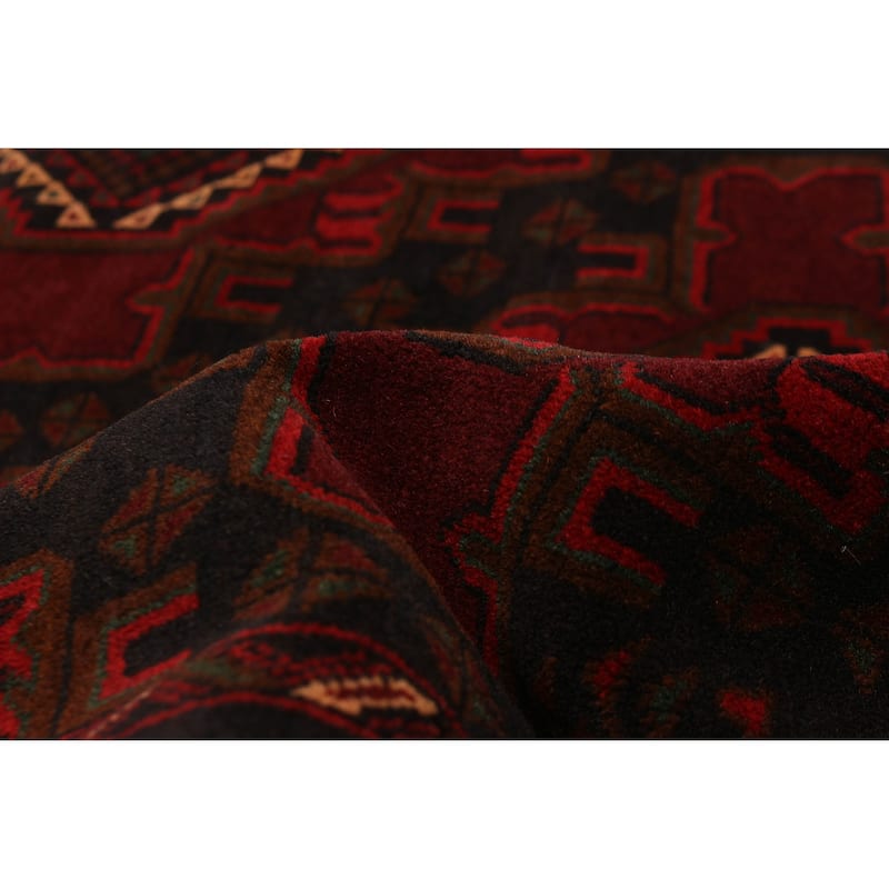 Teimani Burgundy Rug 3'7" x 6'7" - 3'7 x 6'7