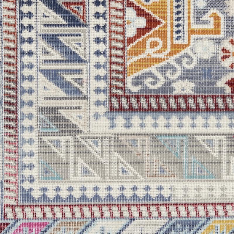 HomeRootsFloral Bohemian Rectangle Area Rug - 118' X '94' X '0.5