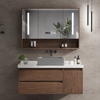Concrete Vessel Bathroom Sink and Faucet Combo - Bed Bath & Beyond ...