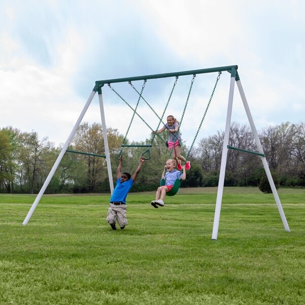 Backyard Discovery Big Brutus Galvanized Steel Swing Set, Belt