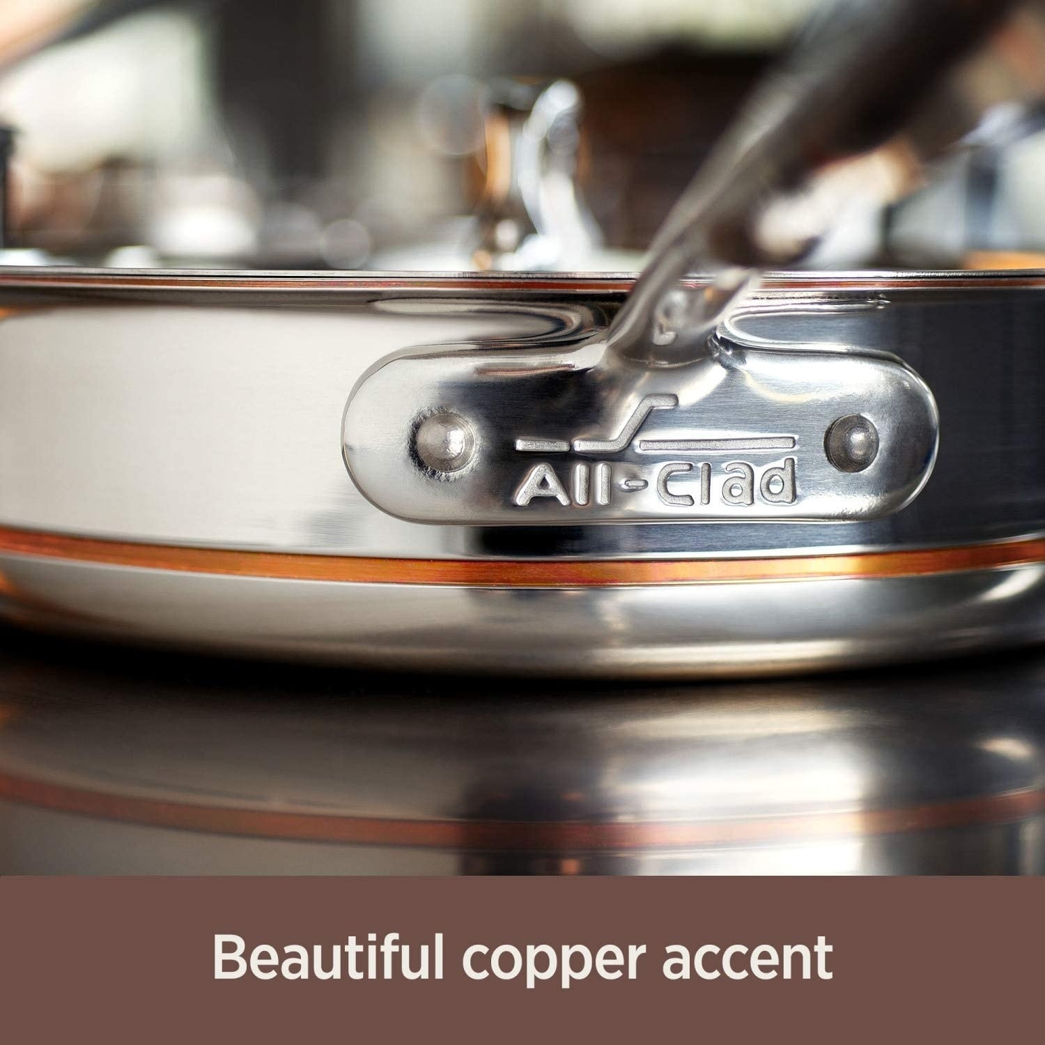 All-Clad Copper Core 5-Ply Stainless Steel Sauté Pan with Steel