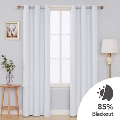 Deconovo Wave Line with Dots 42 Width Curtains Pair(2 Panel)