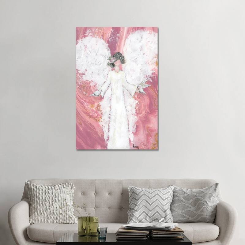 iCanvas "Peace Angel" by Ashley Bradley Canvas Print - 48x32x1.5