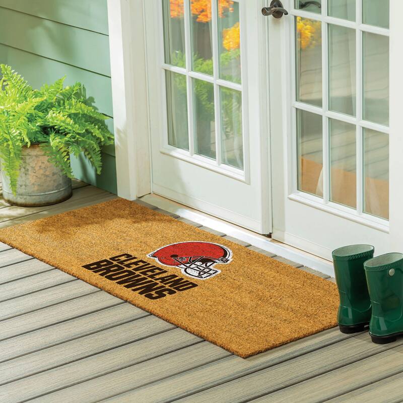 Cleveland Browns Full Color Indoor/Outdoor Coir Mat - 60" x 24"