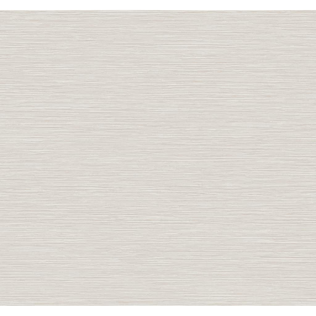York Wallcoverings Oasis Light Grey Faux Grasscloth Wallpaper - 324 x 27