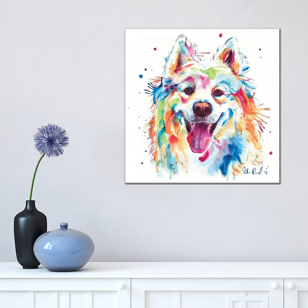 iCanvas "Samoyed" by Weekday Best Canvas Print