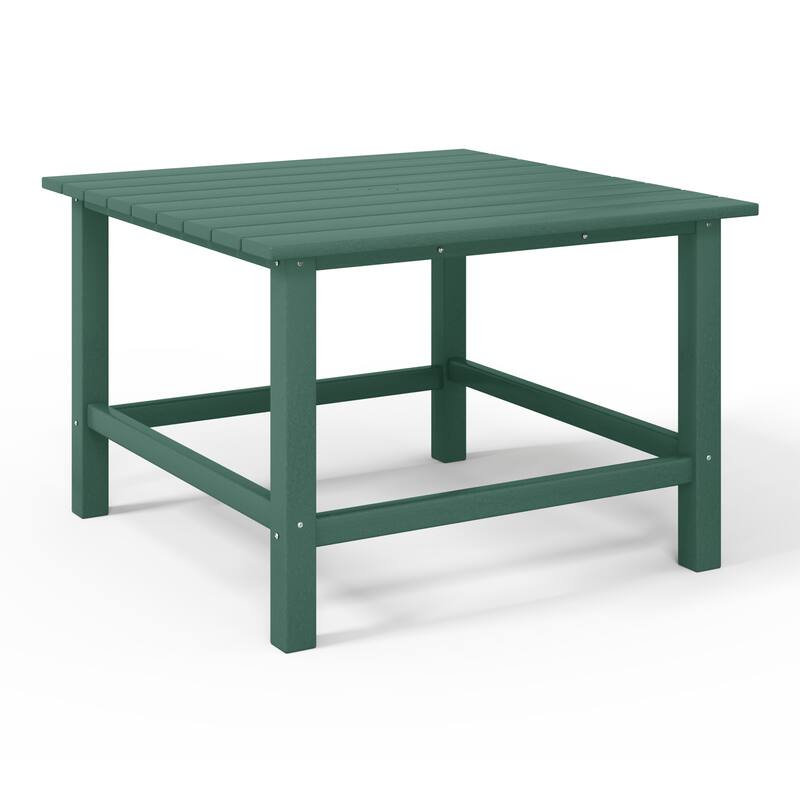Polytrends Laguna Kids Outdoor 31" Square Poly Dining Table