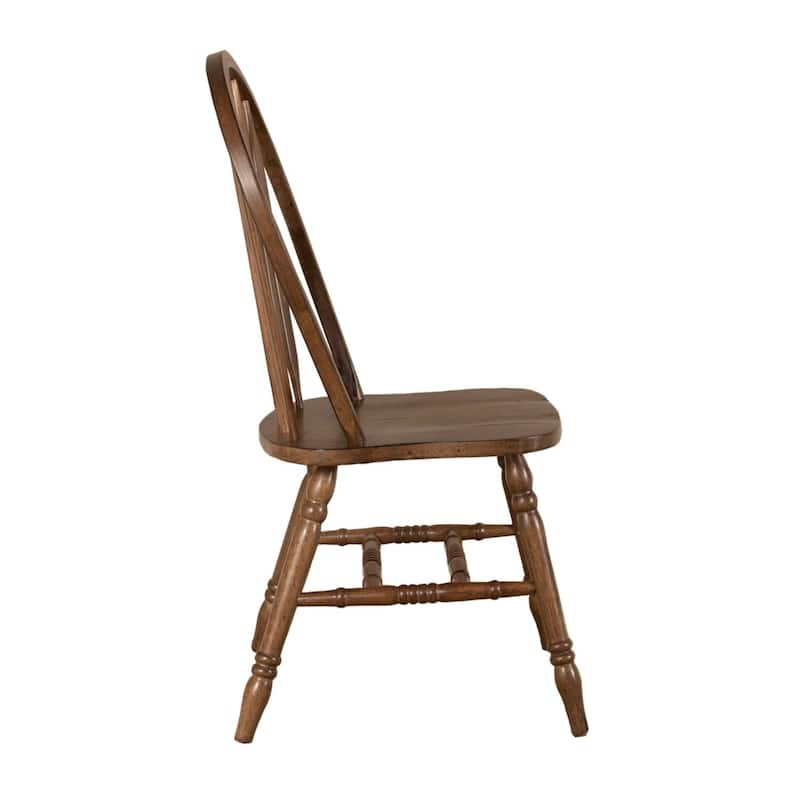 Carolina Crossing Antique Honey Finish Windsor Dining Chair (Set of 2)
