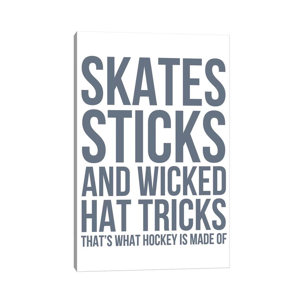iCanvas "What Hockey is Made Of" by Leah Straatsma Canvas Print