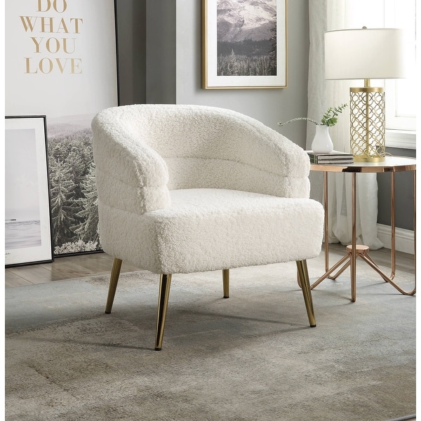 Faux sherpa on sale chair