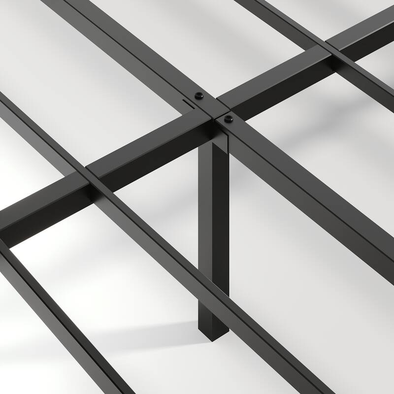 Oak Queen floating bedstead, with charging station and LED lights, wavy headboard, with heavy metal Flat noodles