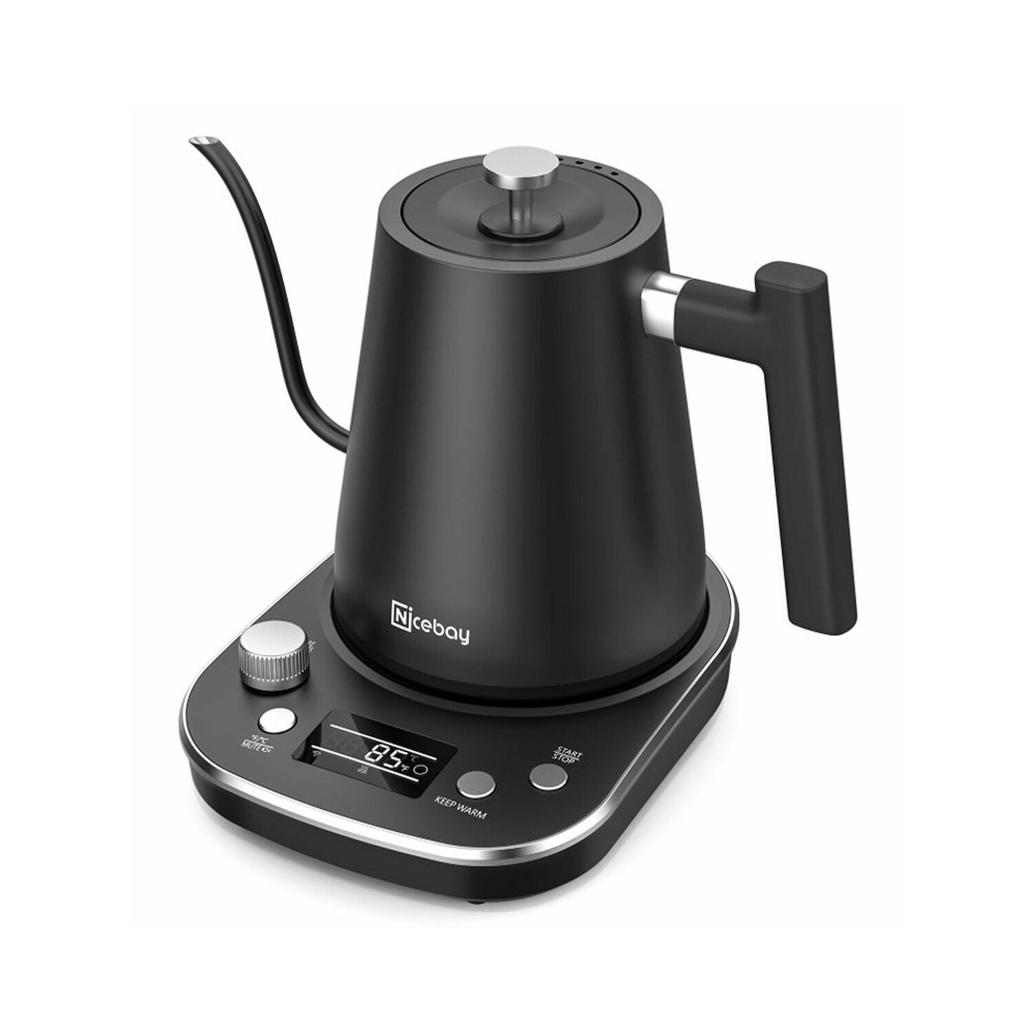 Nicebay Electric Gooseneck Kettle with Heating Base - Bed Bath u0026 Beyond -  37276318