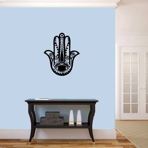 Hamsa Hand Vinyl 20-inch Wide x 24-inch Tall Wall Decal