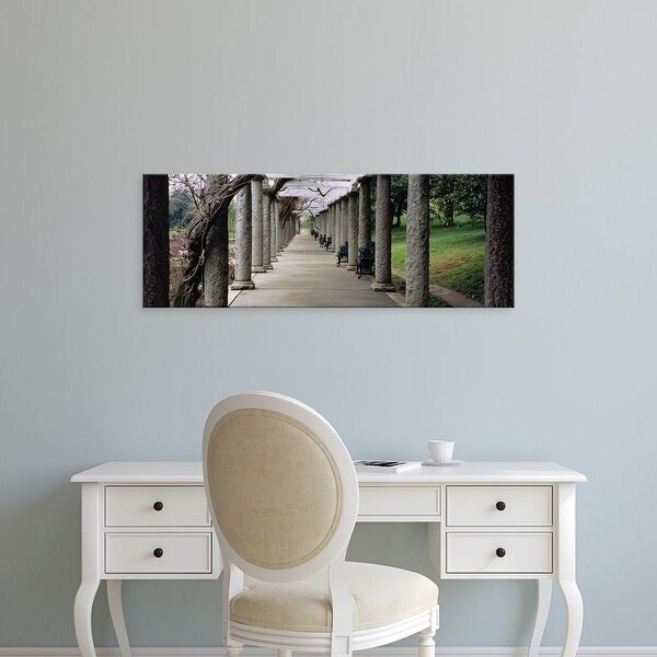 Easy Art Prints Panoramic Images's 'Columns Along A Path In A Garden, Maymont, Richmond, Virginia, USA' Canvas Art