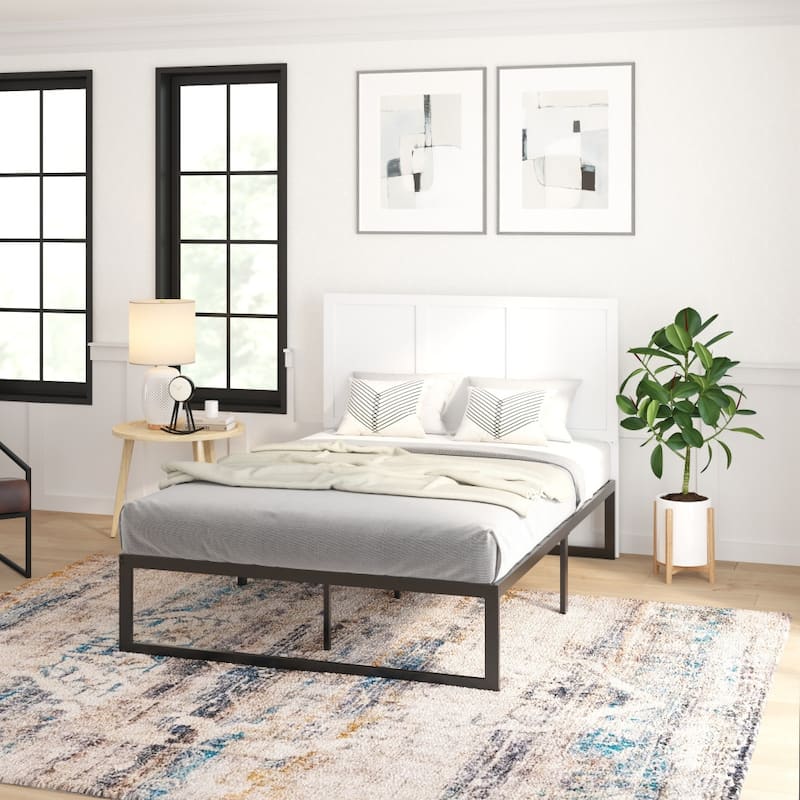 Solid Wood Paneled Headboard Only
