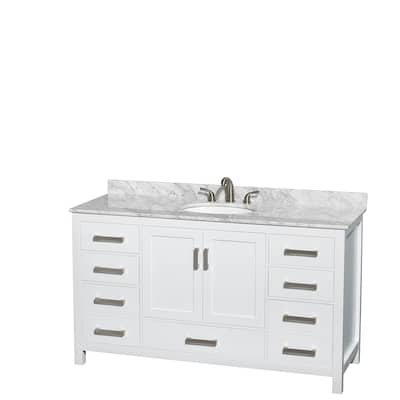 Wyndham Collection Sheffield Single Vanity Set