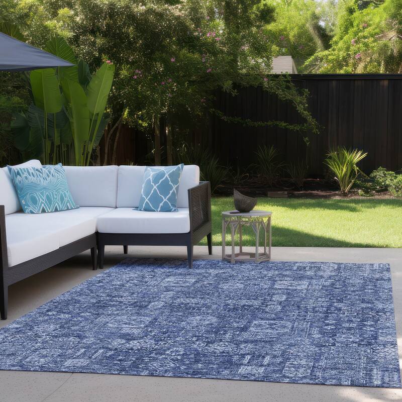 Machine Washable Indoor/ Outdoor Chantille Traditional Vintage Rug