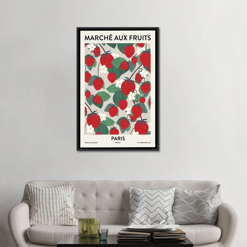 iCanvas "Fruit Market Paris" by Ana Martinez Framed