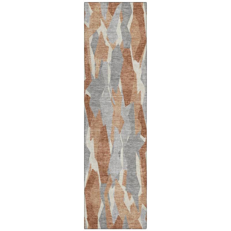 Machine Washable Indoor/ Outdoor Contemporary Dylan Chantille Rug