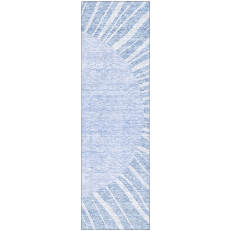 Premium Washable Super Soft Contemporary Rays Mayfield Rug
