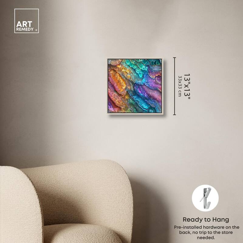 Glittering Spectrum I Canvas by Art Remedy
