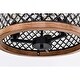 preview thumbnail 6 of 17, Denica 16 Inch Crystal Shade Semi Flush Mount 3-Light