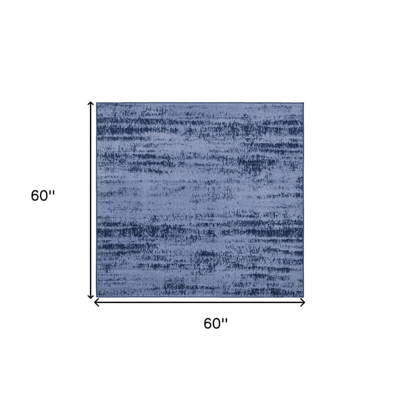 HomeRoots Abstract Contemporary Square Outdoor Rug - 5' Square