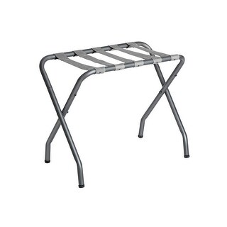 Metal Folding Luggage Rack, Gray - 26.9” L x 13.3” W x 22.6” H - Bed ...