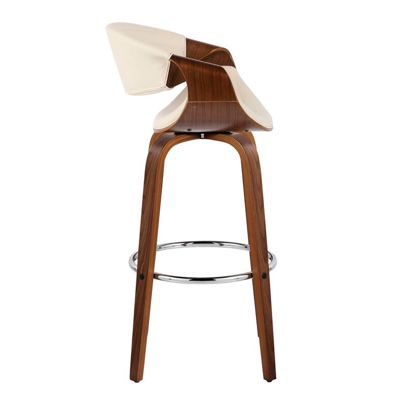 Carson Carrington Kanteborg 30" Fixed-Height Bar Stool with Round Footrest (Set of 2)