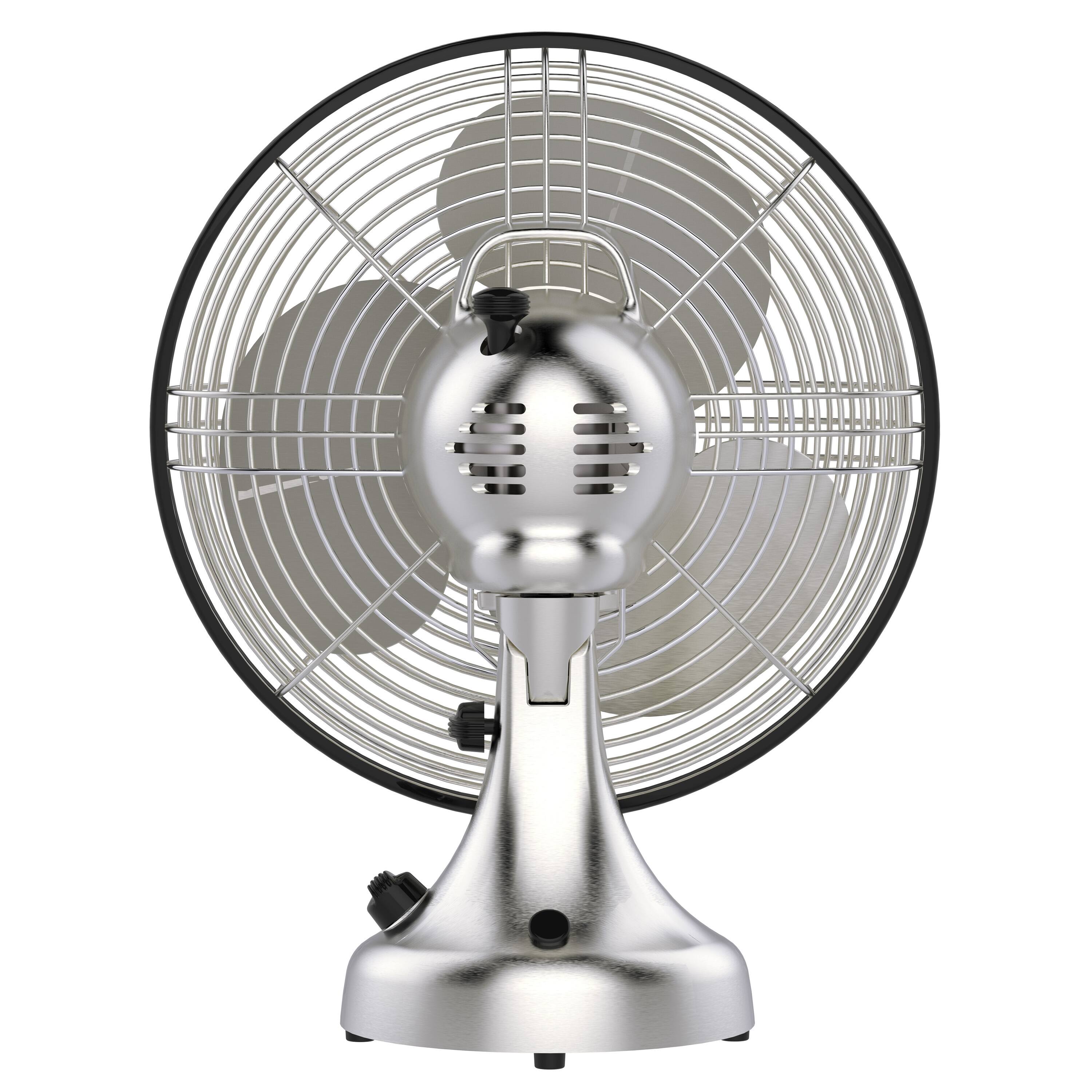Vornado Silver Swan S Small Room Oscillating Fan, Matte Black Bed