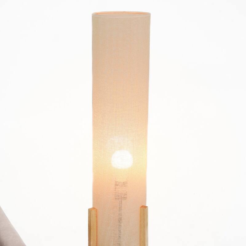 Contemporary Floor Lamp, Standing Light for Living Room, Bedroom & Office Lighting, Floor Lamp Oak and Natural 110-120V
