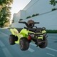 preview thumbnail 8 of 11, Electric Ride-On ATV Car for Toddlers 18-48 Months, 6V Powered 4-Wheeler with Horn, Music and USB MP3, Vehicle Toy for Kids Green