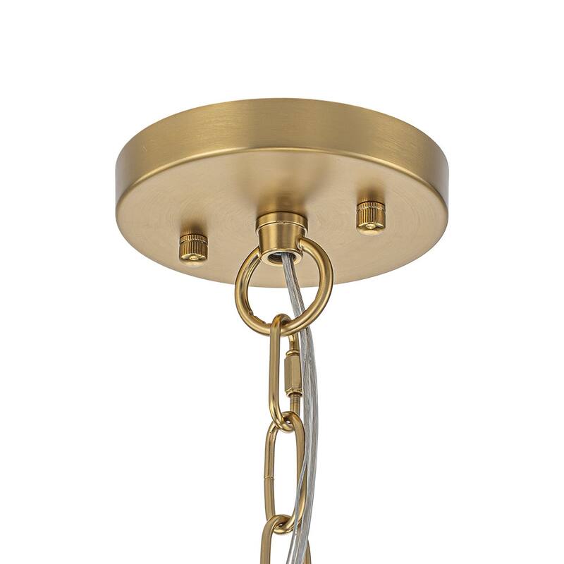 Ornate Glam 6-Light Crystal Flowers Drum Pendant - 19.7 in