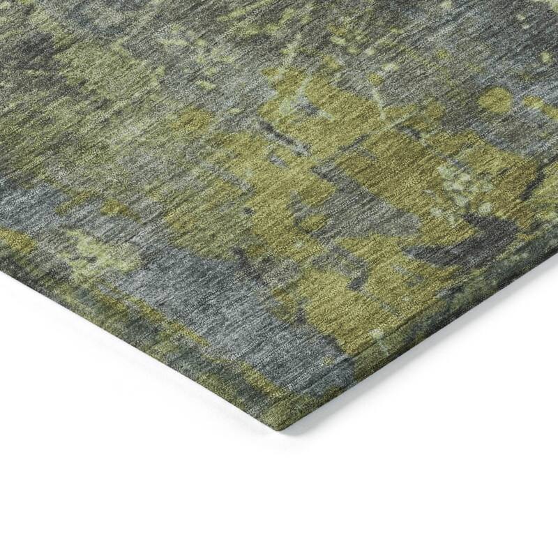 HomeRoots Abstract Transitional Rectangle Outdoor Rug